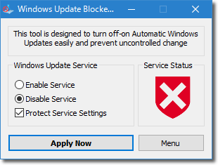 Windows update blocker